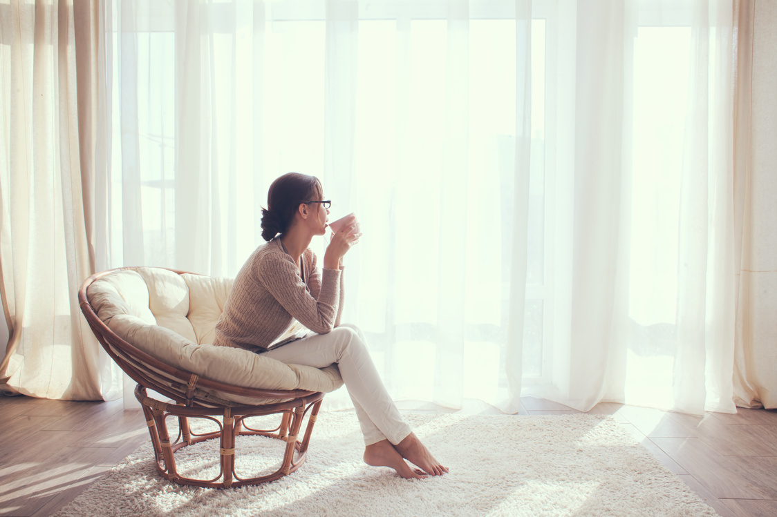 Woman Relaxing in Chair